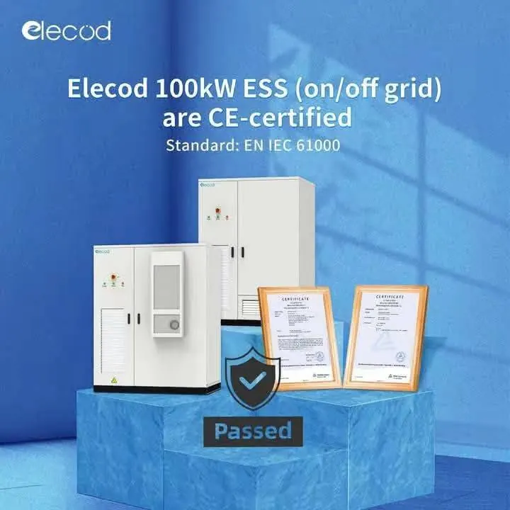 ตู้กักเก็บพลังงาน Elecod 100 kW ผ่านการรับรอง CE